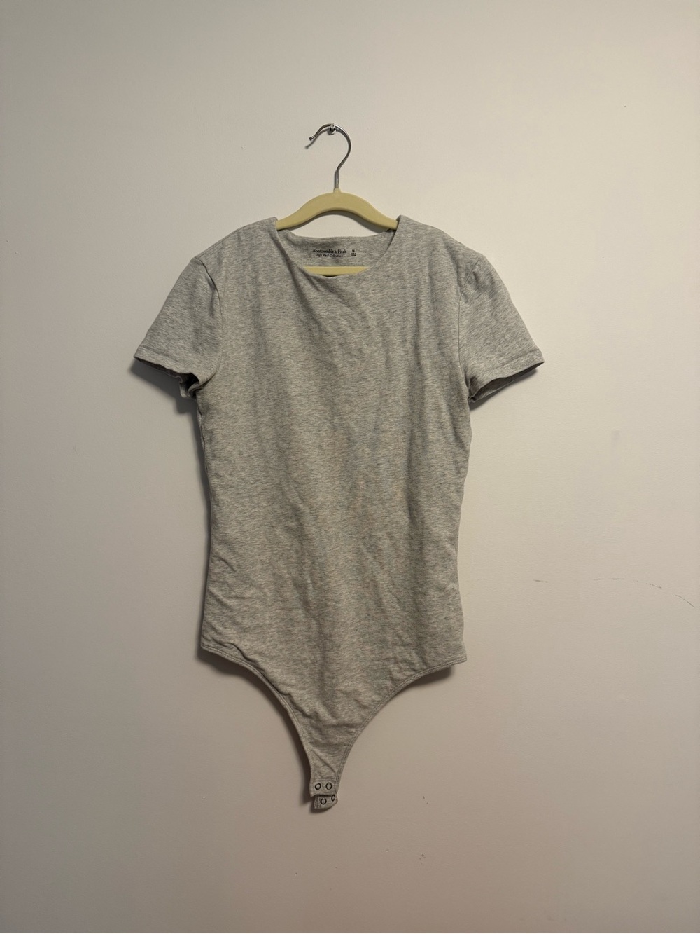 Abercrombie & Fitch Women’s Short Sleeve Grey Bodysuit